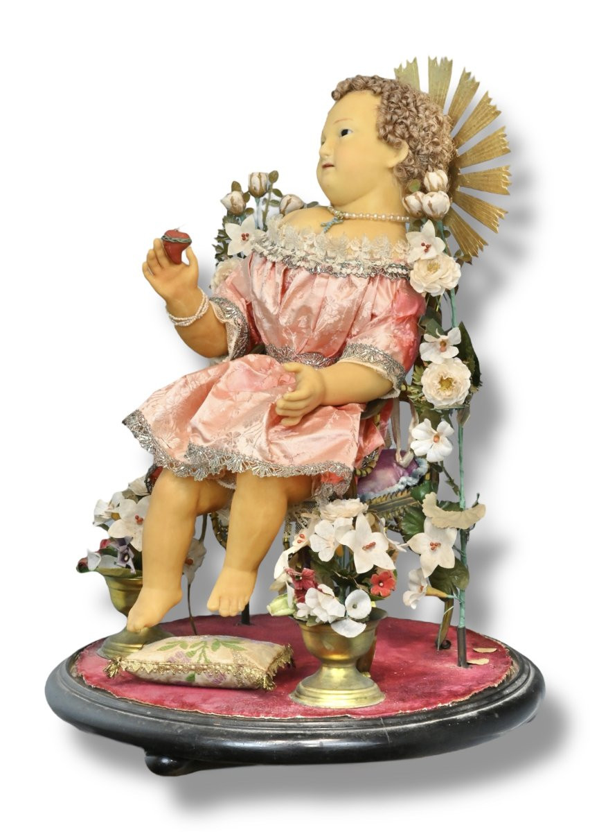 Dolce Cuore di Gesù in Cera - Napoli 1880-photo-3